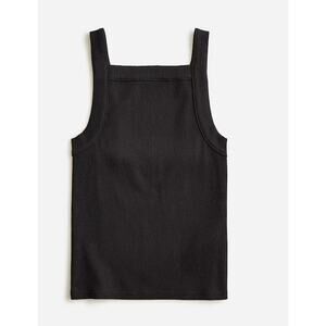 NWT J Crew Vintage Rib Wide Strap Tank Top XS Black NWT Shirt BY425 J.Crew